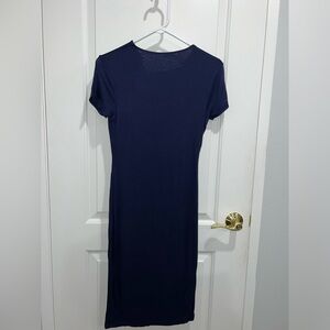 Navy Blue Midi Dress